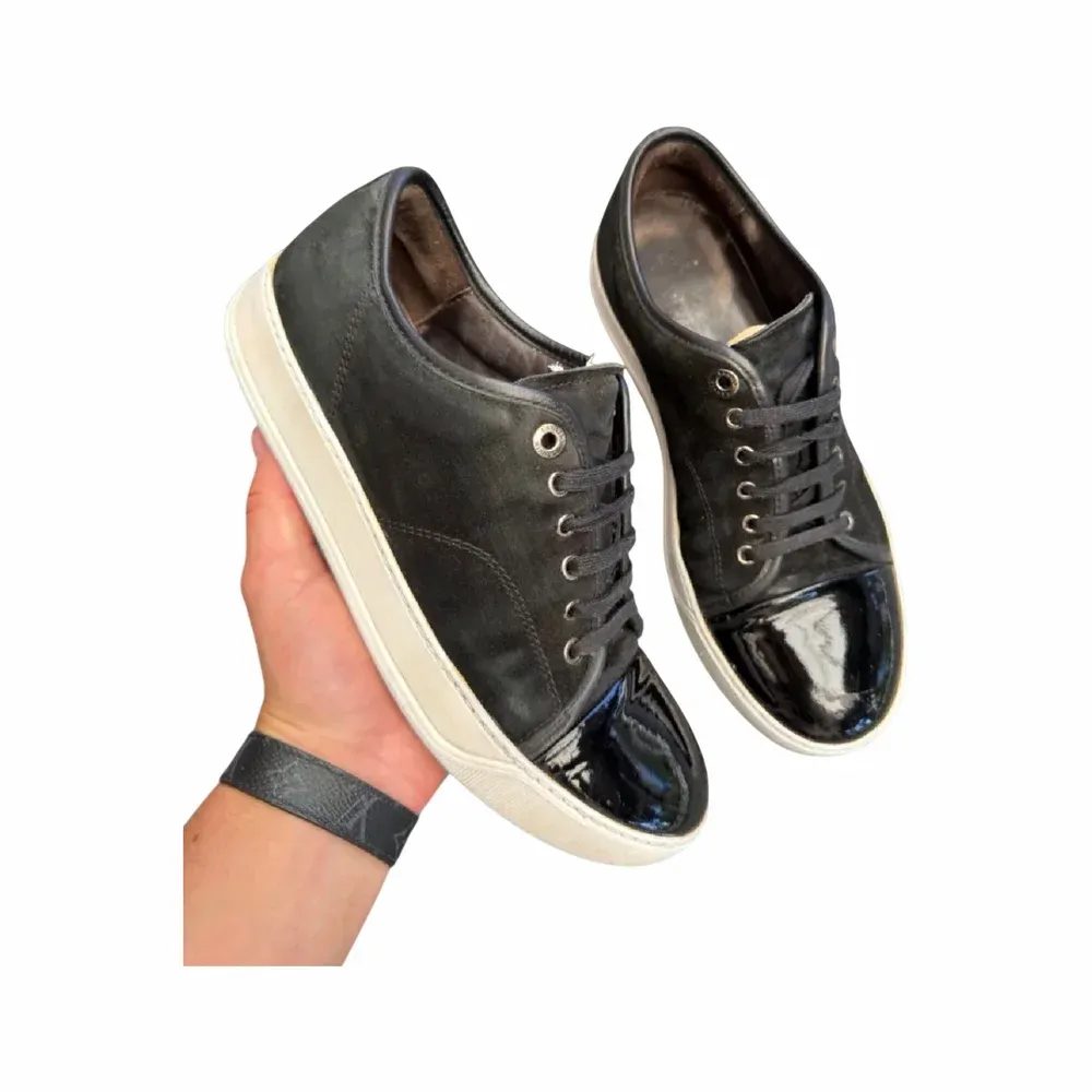 Lanvin DBB1 Patent Cap Toe Sneaker