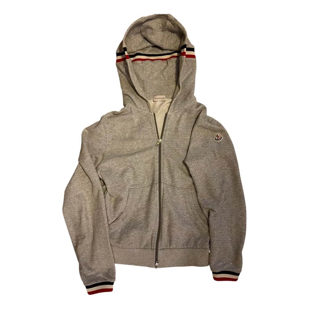 Moncler Full-Zip Hoodie med Tri-Color Detaljer