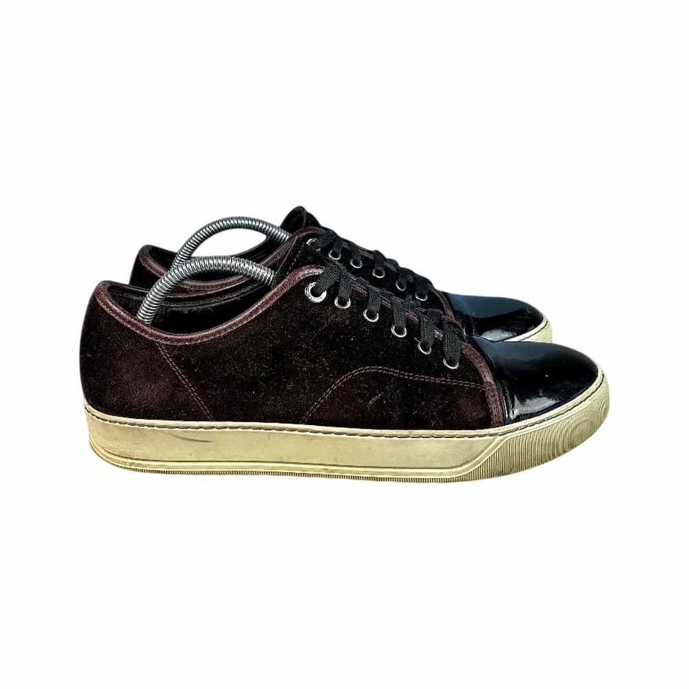 LANVIN DBB1 Patent Cap Toe Sneaker