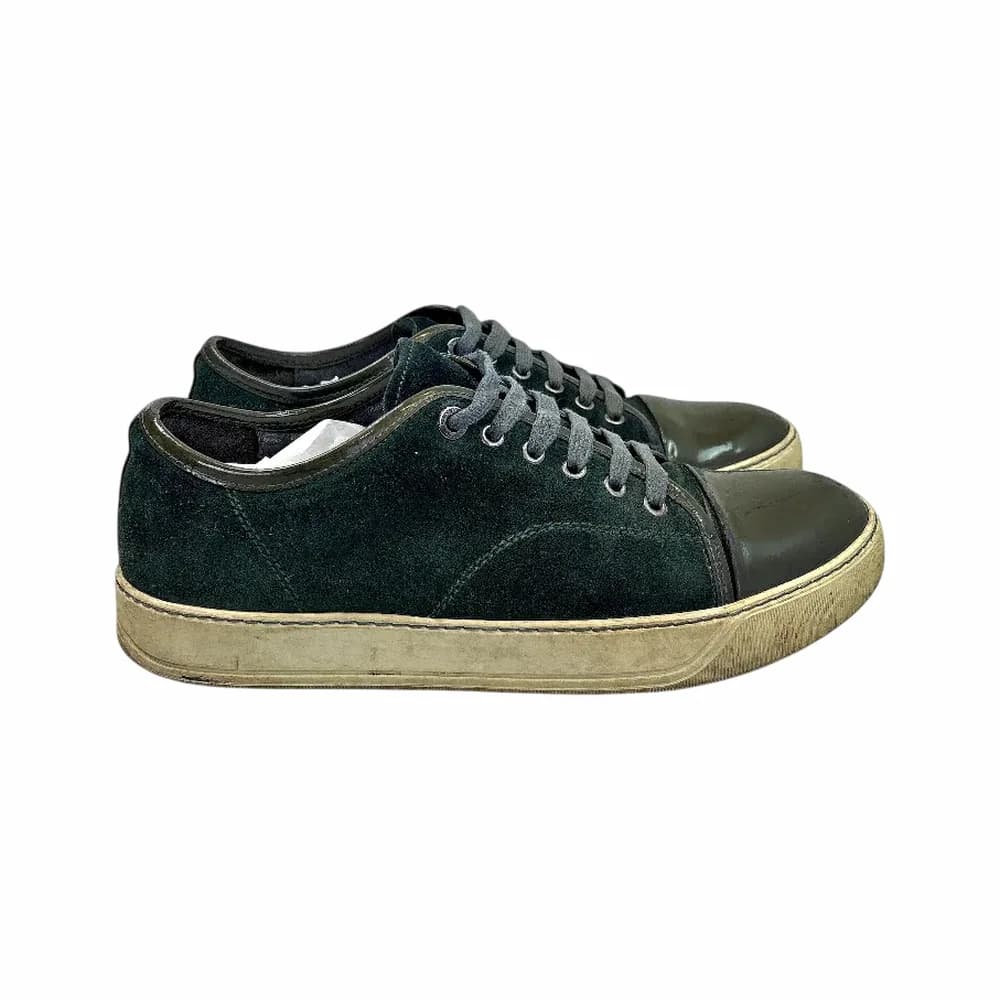 LANVIN DBB1 Patent Cap Toe Sneaker