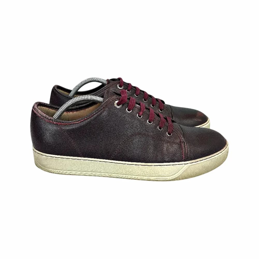 LANVIN DBB1 Patent Cap Toe Sneaker