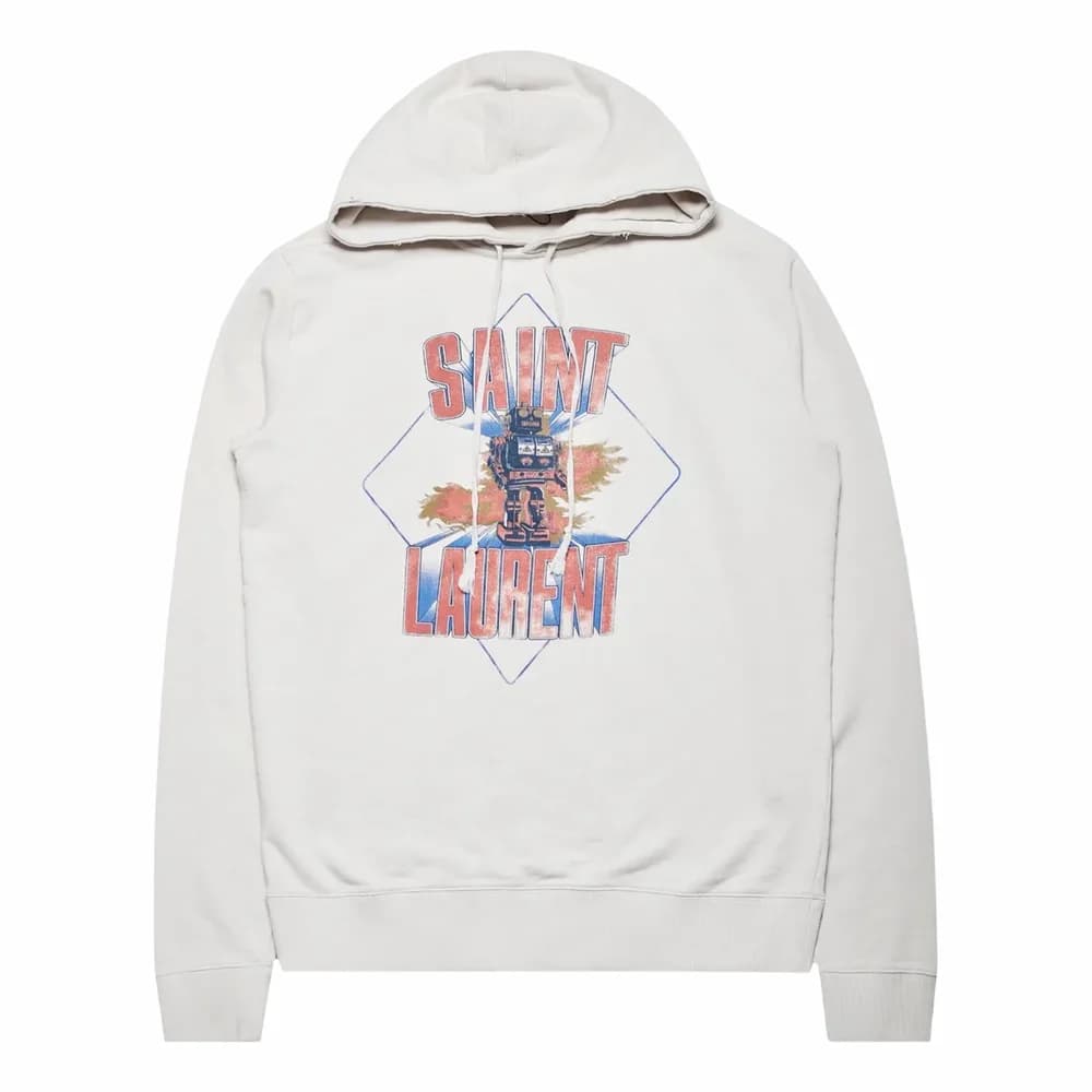 SAINT LAURENT Robot Logo Hoodie
