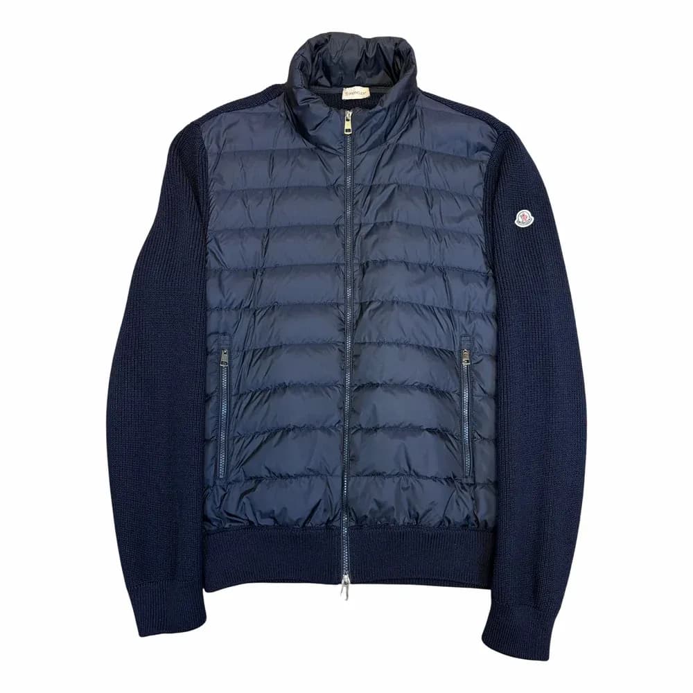 MONCLER Padded Wool Cardigan