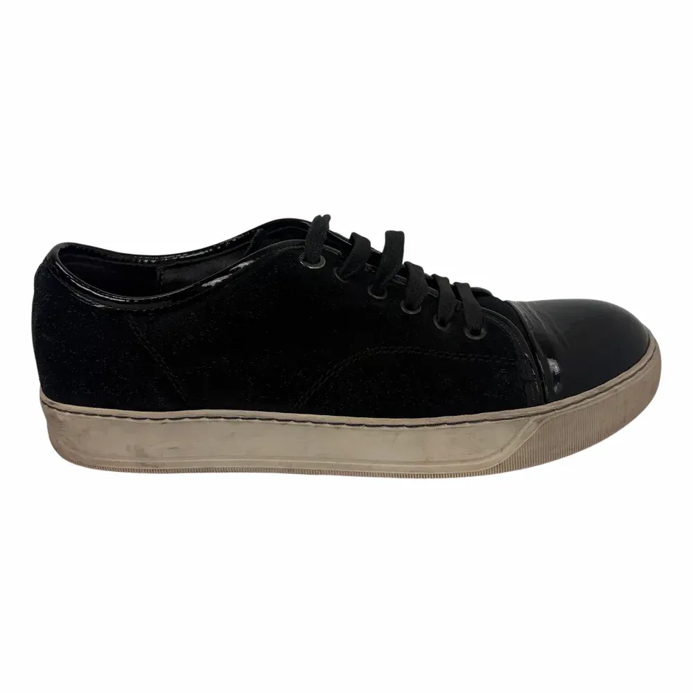 LANVIN DBB1 Patent Cap Toe Sneaker