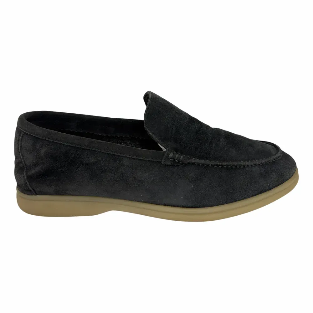 LORO PIANA Split suede loafers with rubber soles