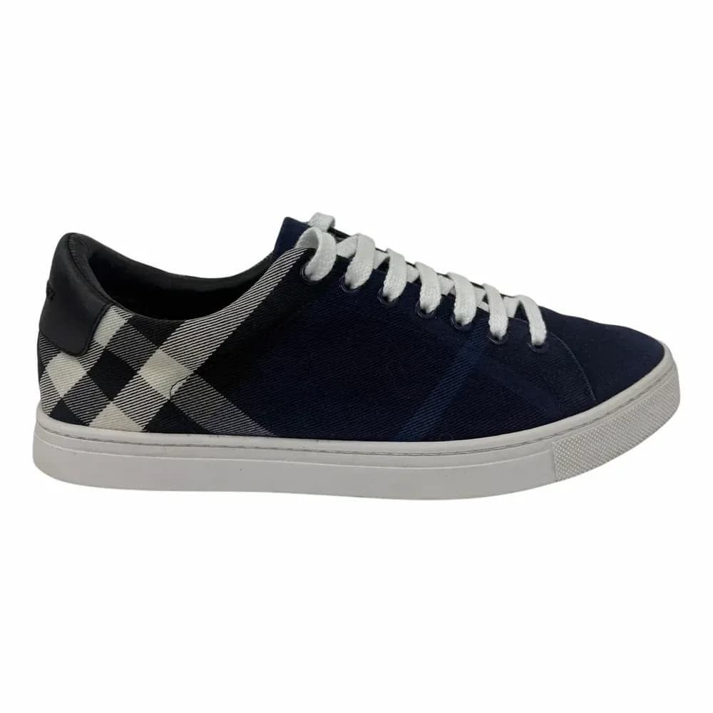 BURBERRY Albert Check Low Top Trainers