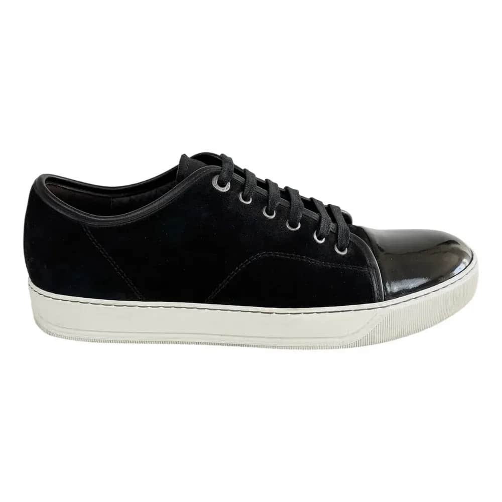 LANVIN DBB1 Patent Cap Toe Sneaker