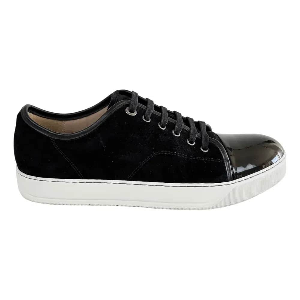 LANVIN DBB1 Patent Cap Toe Sneaker