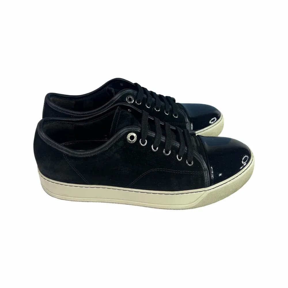 LANVIN DBB1 Patent Cap Toe Sneaker