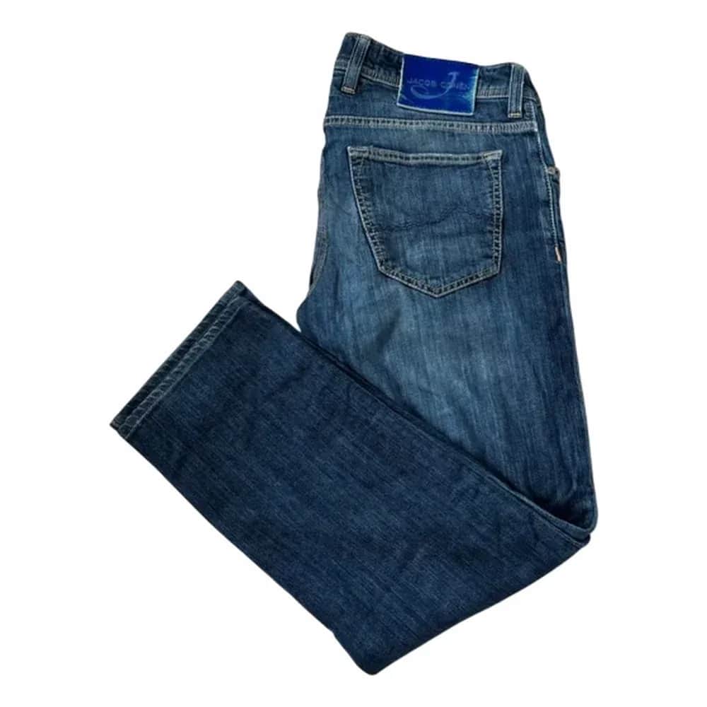JACOB COHEN Stentvättade Straight Leg Jeans