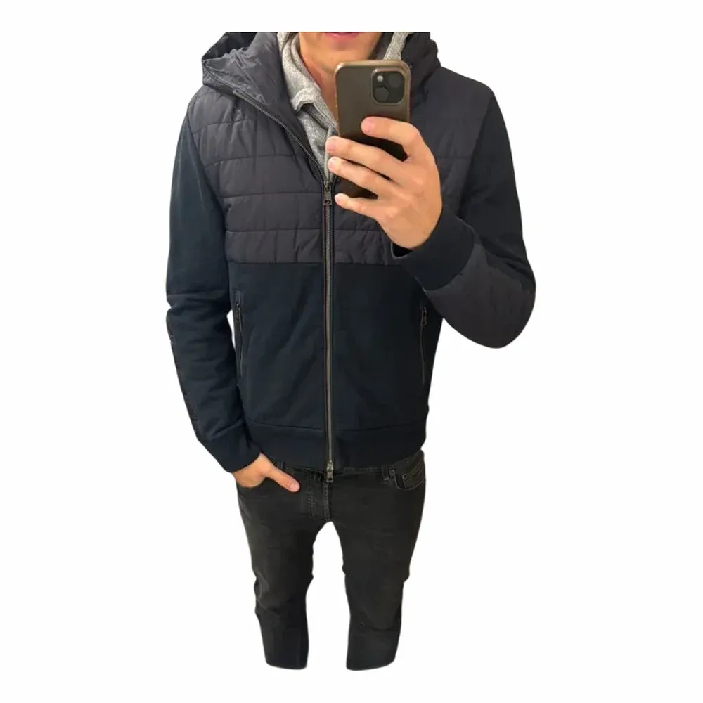Moncler Mix Media Hooded Jacket