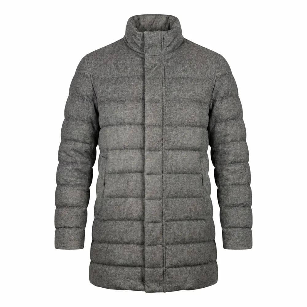 HERNO Kappa i kashmir, silke och lätt fuskpäls