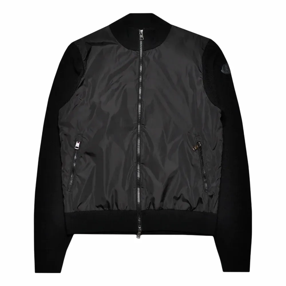 MONCLER Black Label Tricot Panel Cardigan