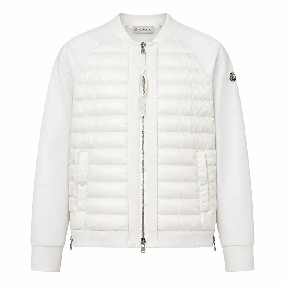 MONCLER Padded Wool Zip-Up Cardigan