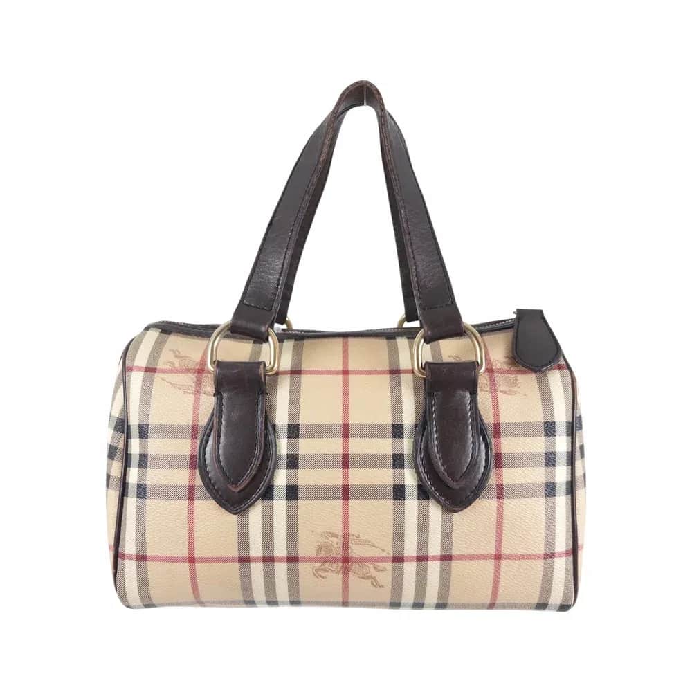 Burberry Haymarket Check Coated Canvas Bowling Bag