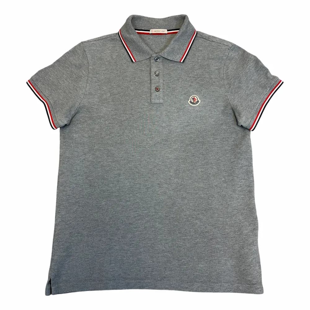 MONCLER Contrast Rib Polo Shirt