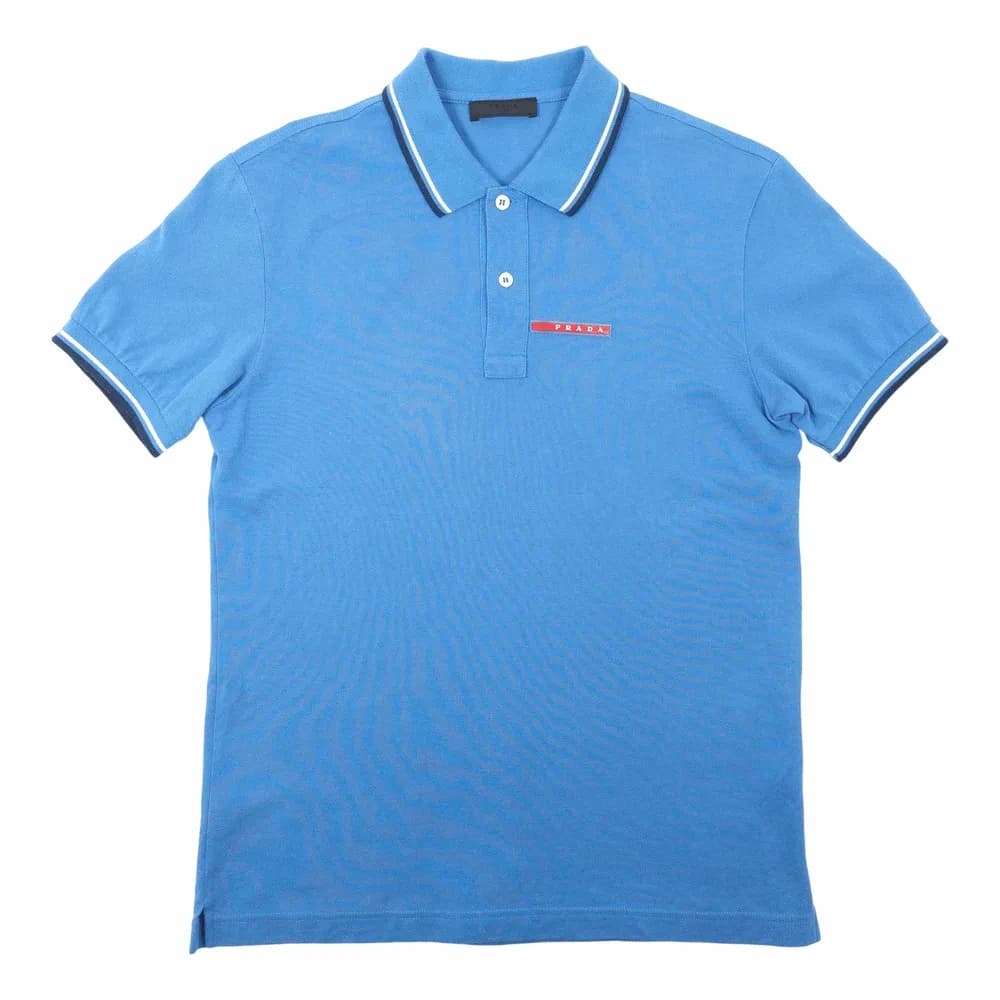 PRADA Linea Rossa Pique Polo Shirt