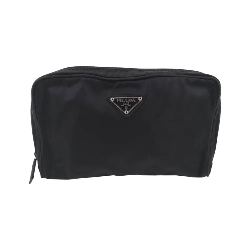 Prada Re-Nylon and Saffiano Leather Travel Pouch