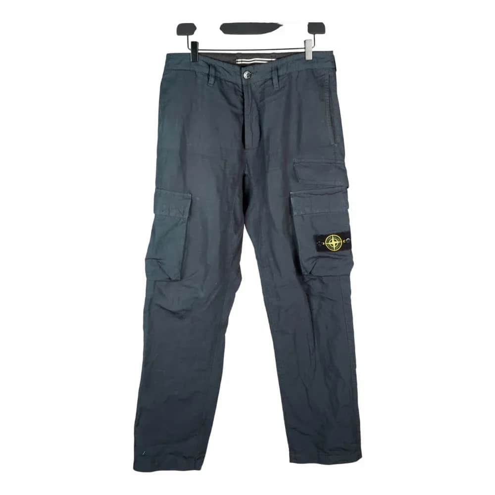Stone Island Stretch Cotton Twill Cargo Trousers