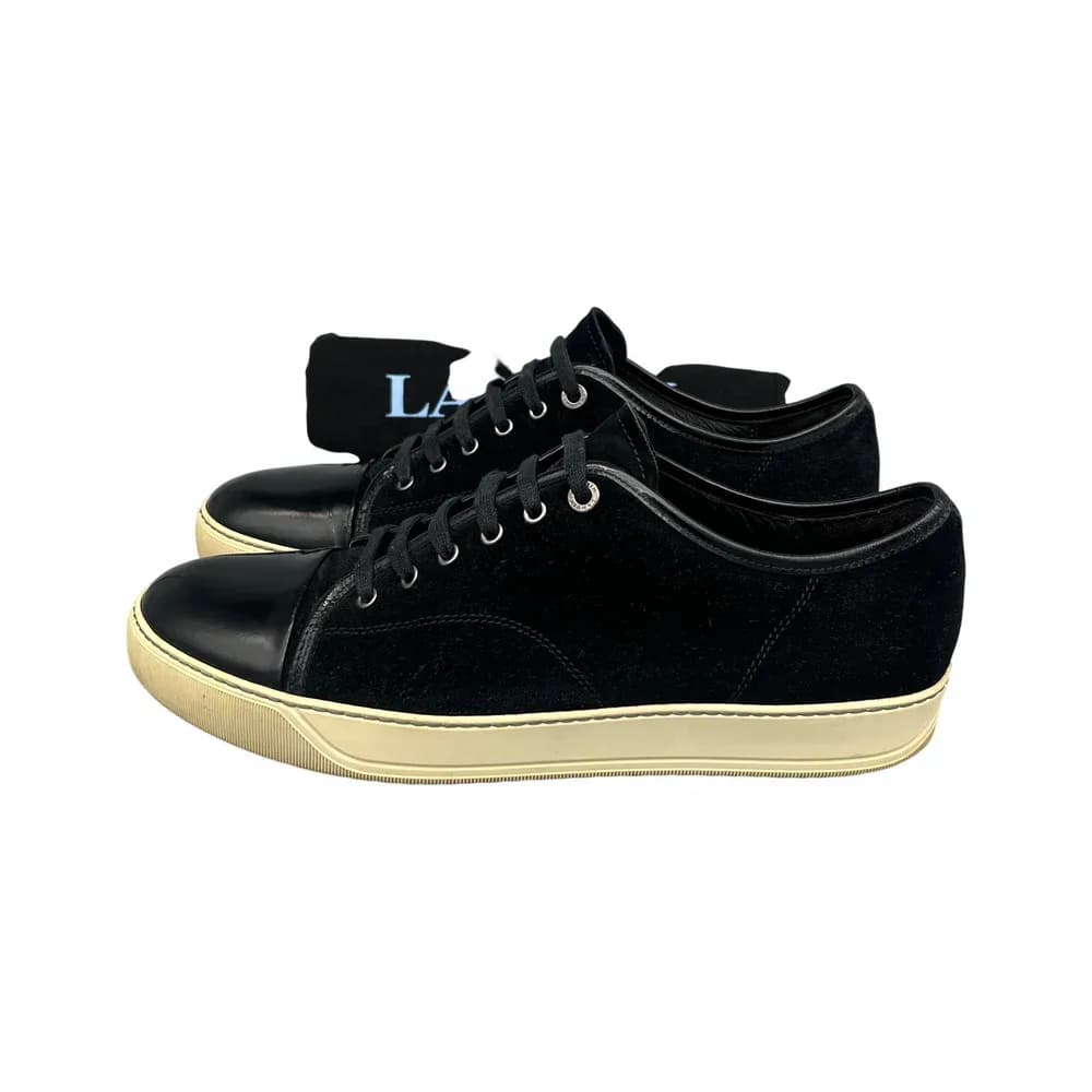 LANVIN DBB1 Patent Cap Toe Sneaker
