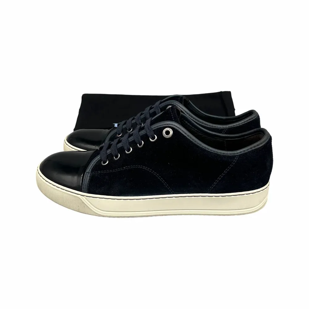 LANVIN DBB1 Patent Cap Toe Sneaker