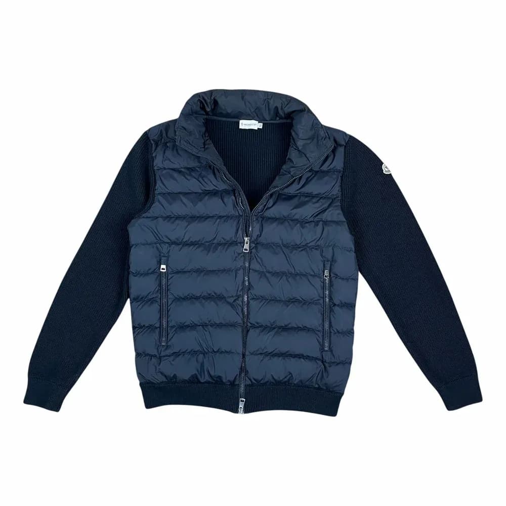 MONCLER Padded Wool-Blend Zip-Up Cardigan