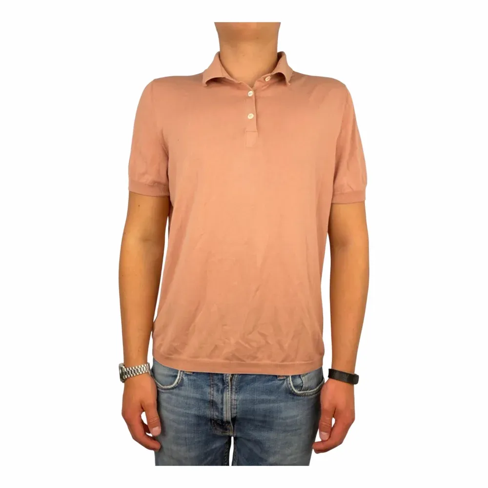 Gran Sasso Washed Polo / Stickad Polo